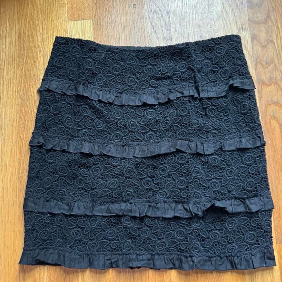 INC International Concepts Black Textured Pencil Skirt - Picture 1 of 2